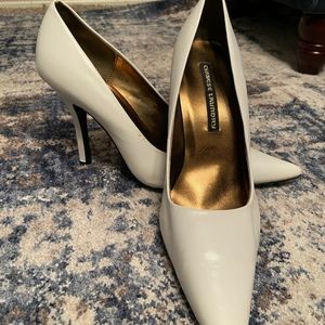 CHINESE LAUNDRY White Leather Heels